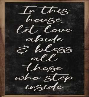 Abide And Bless Black